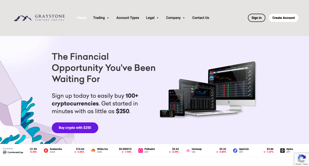 Graystone Venture Capital trading platform