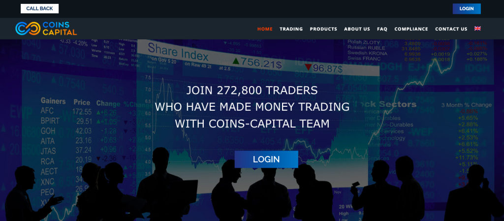 Coins Capital trading platform